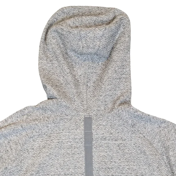 Lululemon At Ease Hoodie Men's 2XL Gray Textured Double Knit Pullover M3BF7S - Picture 4 of 9